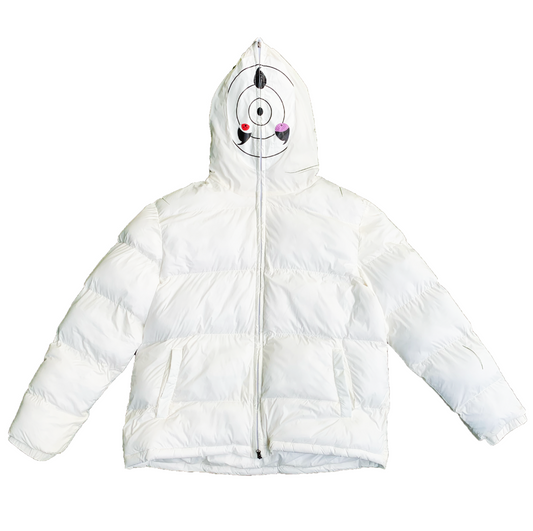 Obito Full Zip Puffer White