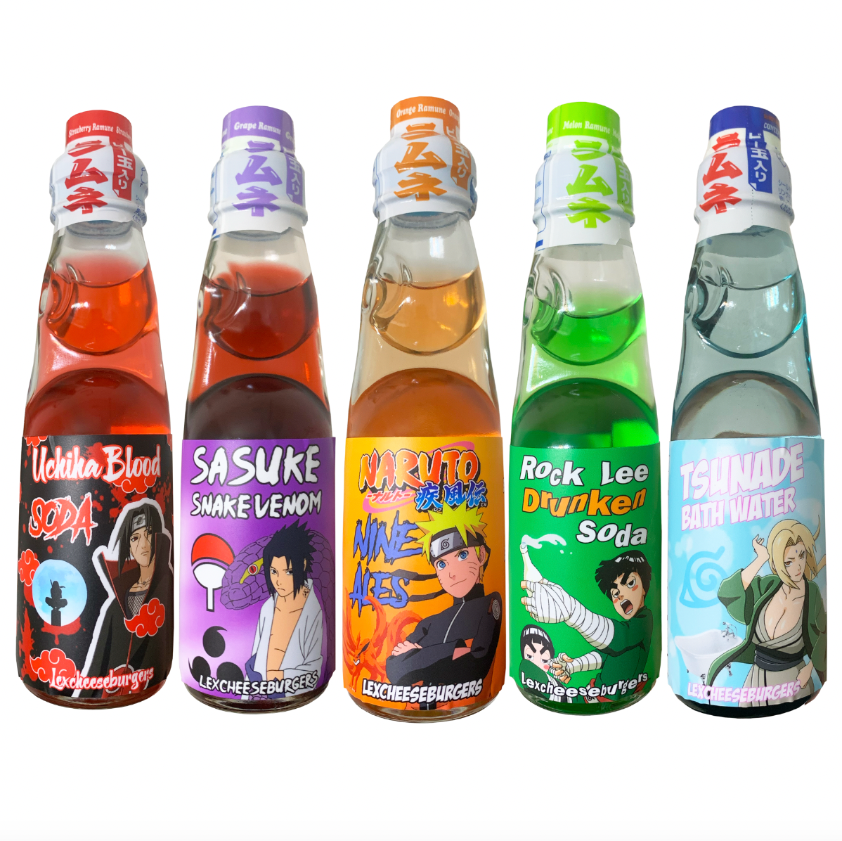 Set Of Naruto Ramune